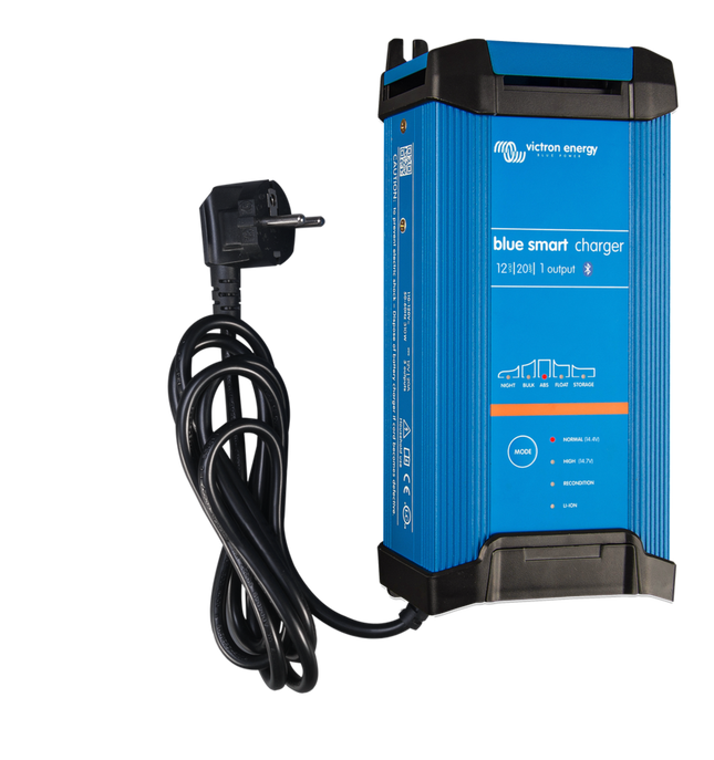 Victron BlueSmart IP22 Charger, 12V, 20A, 1 Outlet - BPC122042012