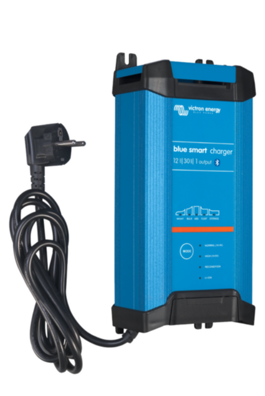Victron BlueSmart IP22 Charger, 12V, 30A, 1 Outlet - BPC123047012