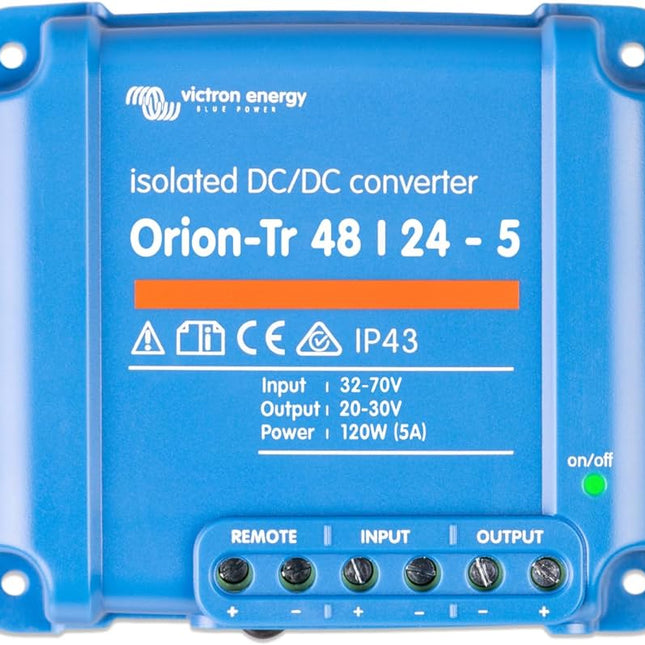 Victron Orion TR DC-DC Converter, 5A, 48/24V, Isolated - ORI482410110