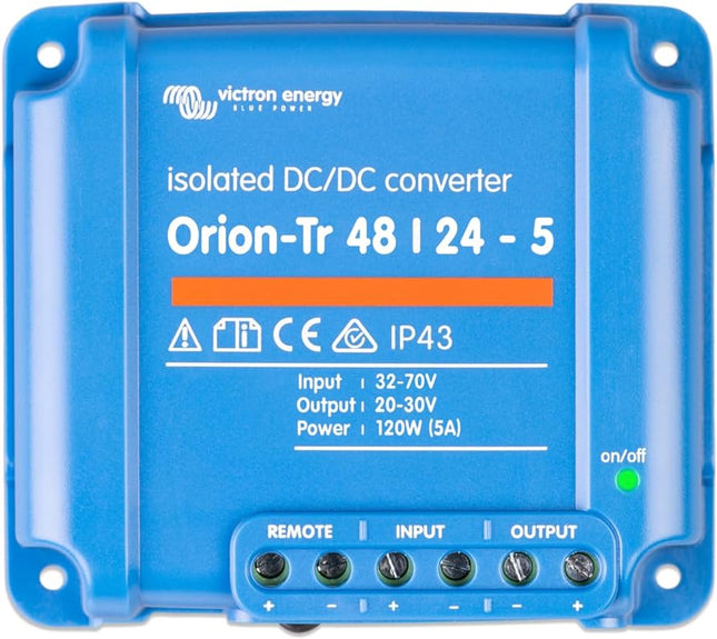 Victron Orion TR DC-DC Converter, 5A, 48/24V, Isolated - ORI482410110