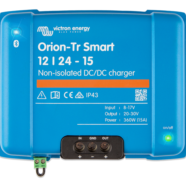 Victron Orion TR Smart DC-DC Charger, 15A, 12/24V, Non-Isolated - ORI122436140
