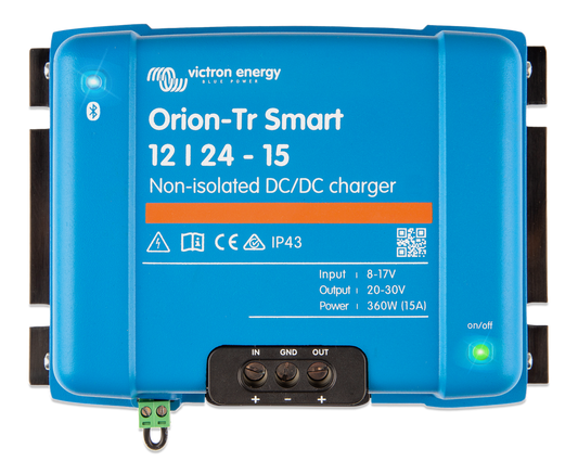 Victron Orion TR Smart DC-DC Charger, 15A, 12/24V, Non-Isolated - ORI122436140