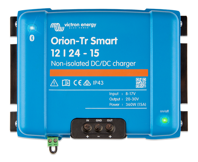 Victron Orion TR Smart DC-DC Charger, 15A, 12/24V, Non-Isolated - ORI122436140