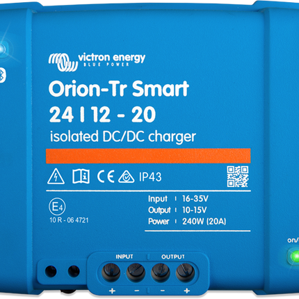 Victron Orion TR Smart DC-DC Charger, 20A, 24/12V, Isolated - ORI241224120