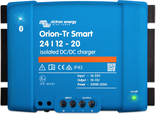 Victron Orion TR Smart DC-DC Charger, 20A, 24/12V, Isolated - ORI241224120