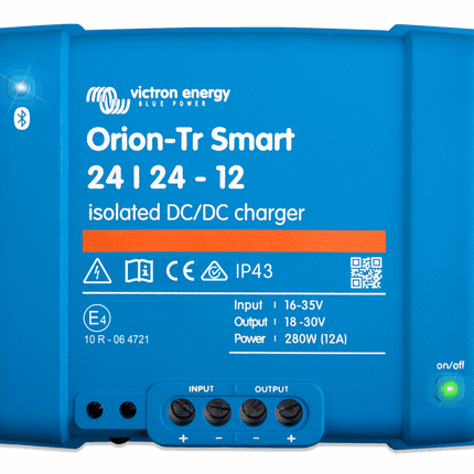 Victron Orion TR Smart DC-DC Charger, 12A, 24/24V, Isolated - ORI242428120