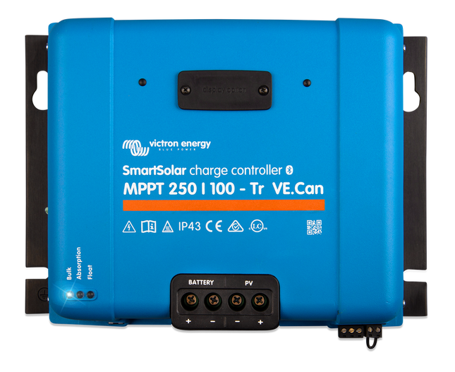 Victron SmartSolar MPPT Regulator, 100A, 12-48/250V, +VE.CAN - SCC125110412