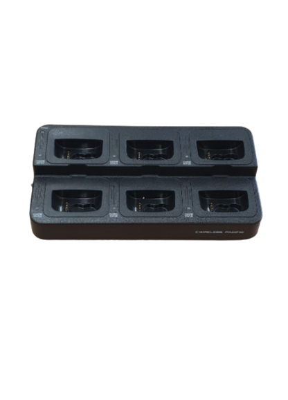 X01DR X6WC-AU 6-Way Desktop Charger, 110-240 VAC/12 VDC PSU
