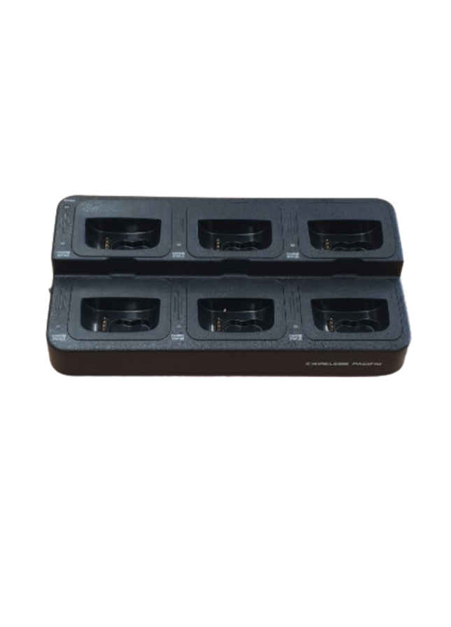 X01DR X6WC-AU 6-Way Desktop Charger, 110-240 VAC/12 VDC PSU