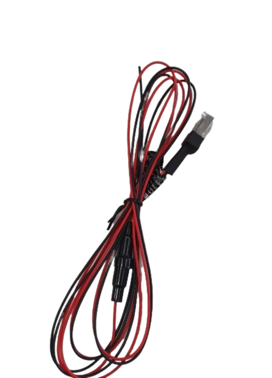 X10DR XDCC-RJ Fused Power Cable for Mobile Charger, 12 VDC, 1.5m