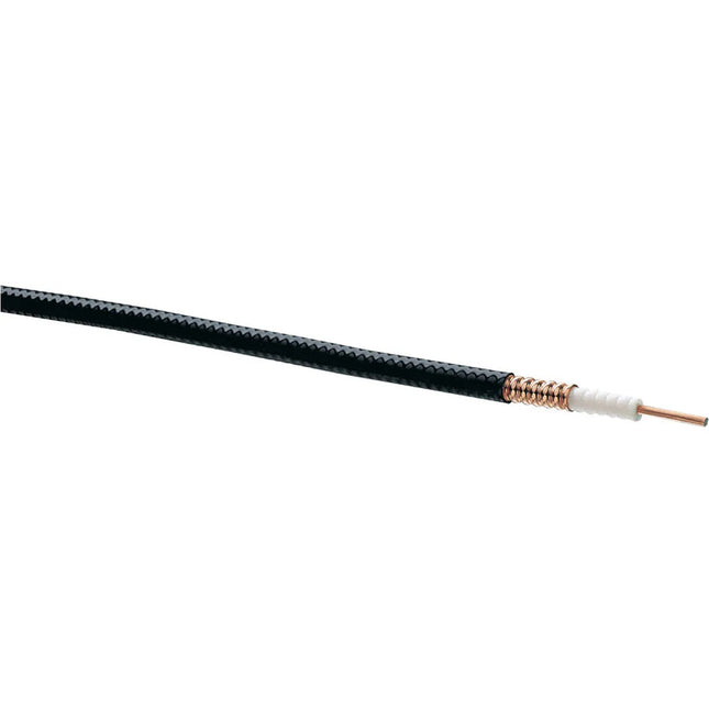 CommScope LDF2-50 Heliax Corrugated Coaxial Cable, 3/8" - Black