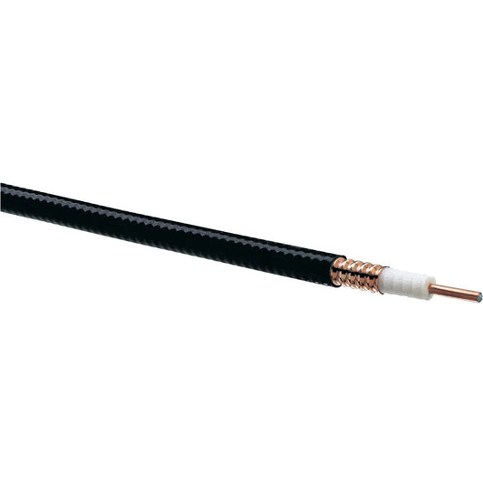 Commscope LDF2RK-50 Heliax Corrugated Coaxial Cable, 3/8", NH/FR - Black