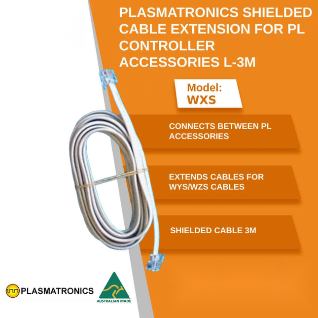 Plasmatronics WXS 3m Shielded Cable Extension for PL Accessories