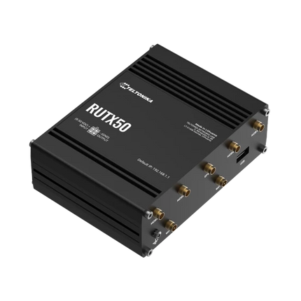 Teltonika RUTX50 5G Industrial Router - Dual Sim, Wi-Fi, Ethernet, WAN, DI/DO