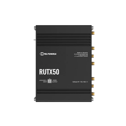Teltonika RUTX50 5G Industrial Router - Dual Sim, Wi-Fi, Ethernet, WAN, DI/DO