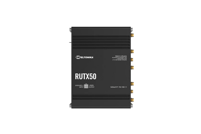 Teltonika RUTX50 5G Industrial Router - Dual Sim, Wi-Fi, Ethernet, WAN, DI/DO